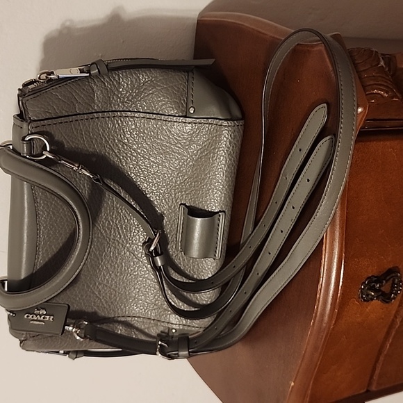 Coach Heather Grey Backpack/Crossbody - Picture 12 of 16
